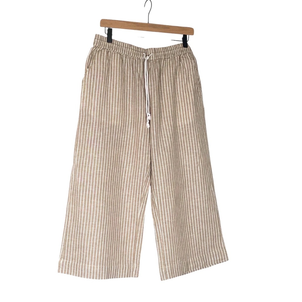 BeachLunchLounge Linen Blend Capri Pants